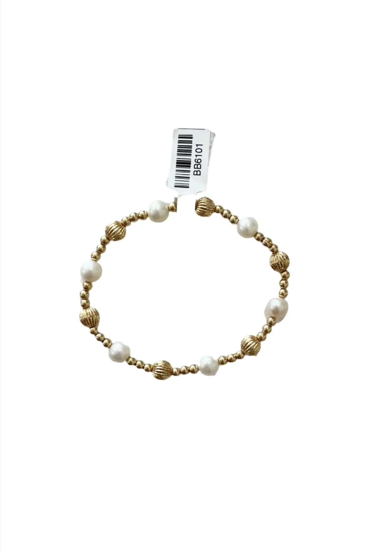 Gold & Pearls 3mm and 6mm beaded Bracelet