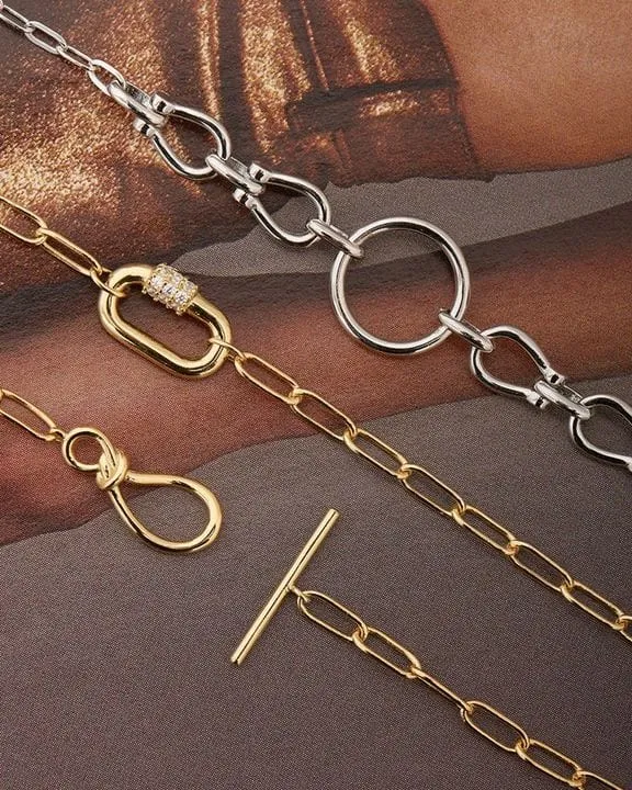 Gold Knot T Bar Chain Bracelet