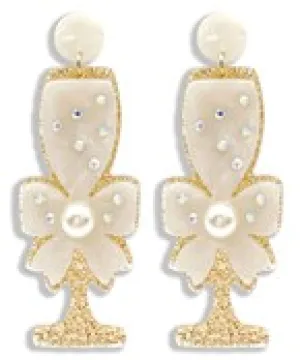 Golden Glass Earrings