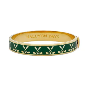 Golf Club Emerald & Gold Bangle