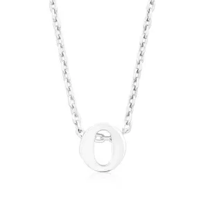 Initial O Silver Pendant