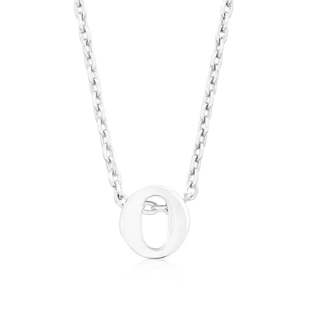 Initial O Silver Pendant