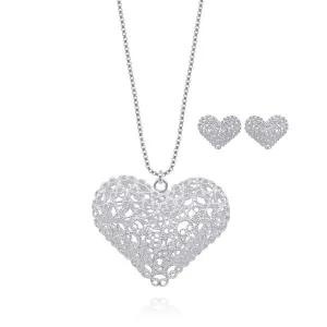 KATE HEART SILVER SET