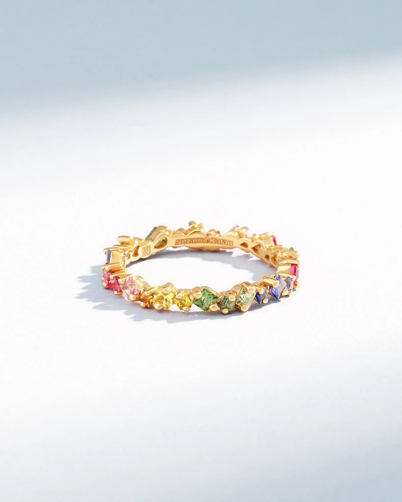 La Fantaisie Cosmic Rainbow Sapphire Eternity Band