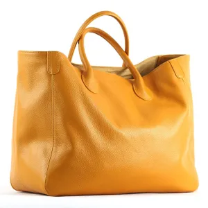 Leather Large Shoulder Tote