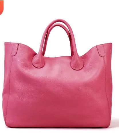 Leather Large Shoulder Tote