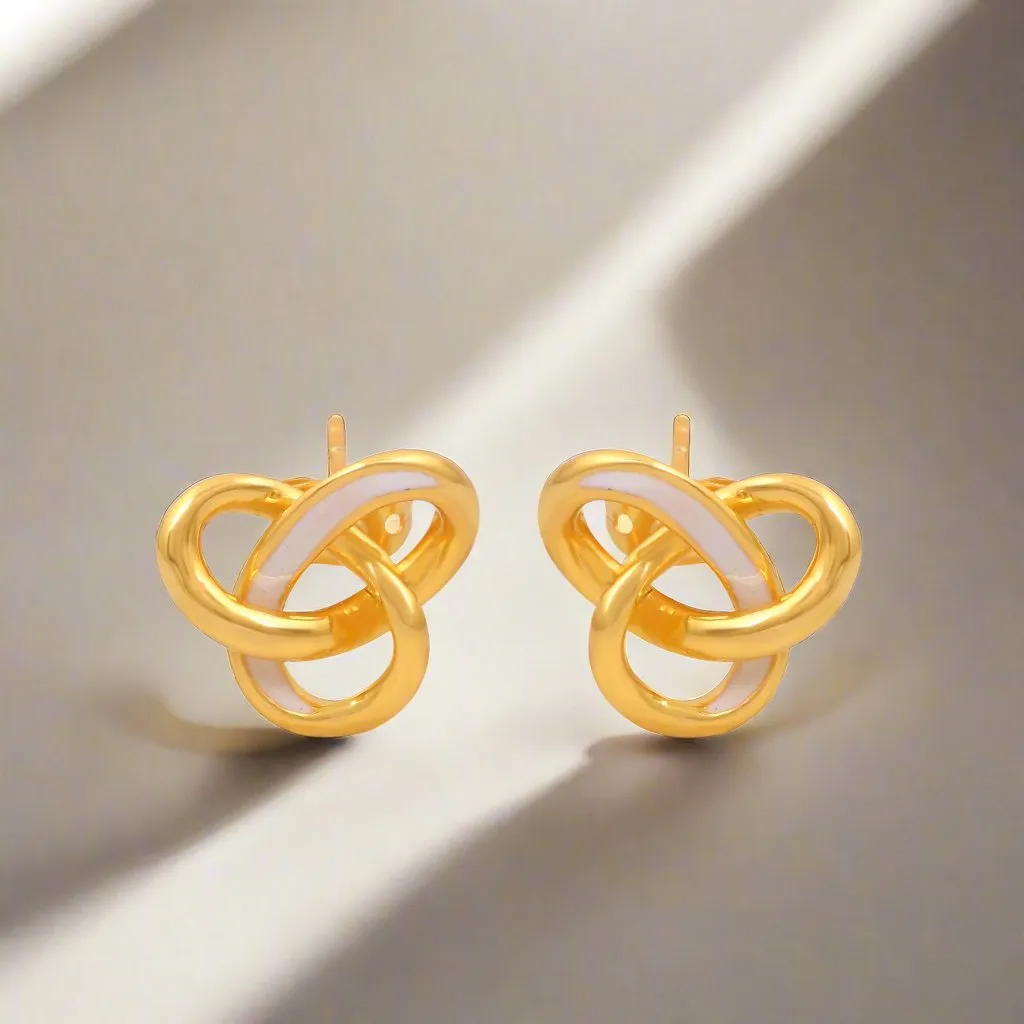 Love Loop Earrings White