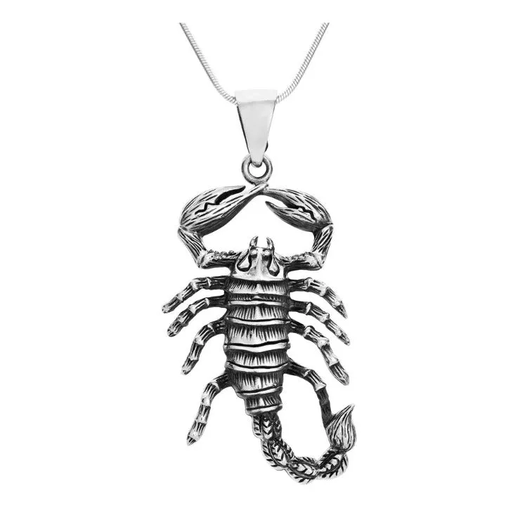 Men's Large Scorpion Pendant Made from Sterling Silver