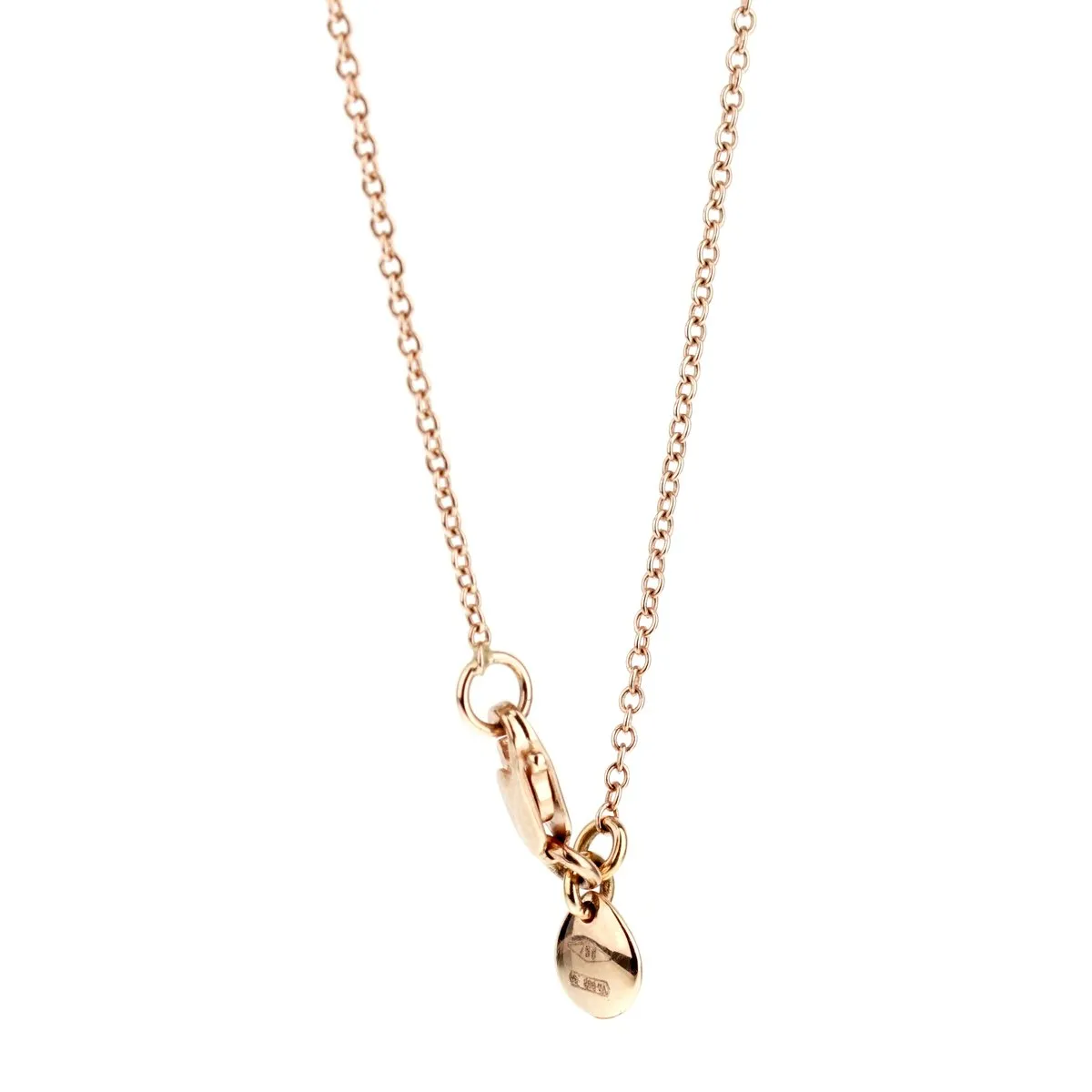 Mimi Milano Pink Opal Sapphire Rose Gold Necklace