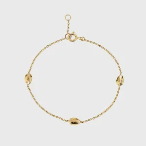 Moka Gold Vermeil Triple Shell Bracelet