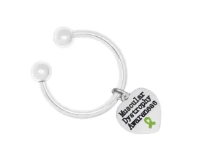 Muscular Dystrophy Awareness Heart Key Chains