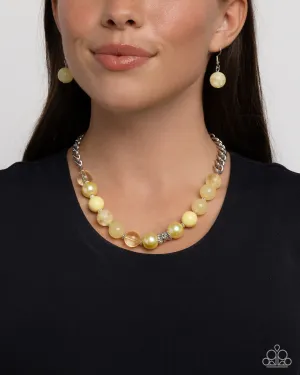 Necklaces Opulent Opacities - Yellow N171