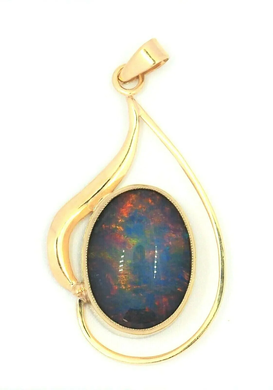 Opal Triplet 9ct Yellow Gold Pendant