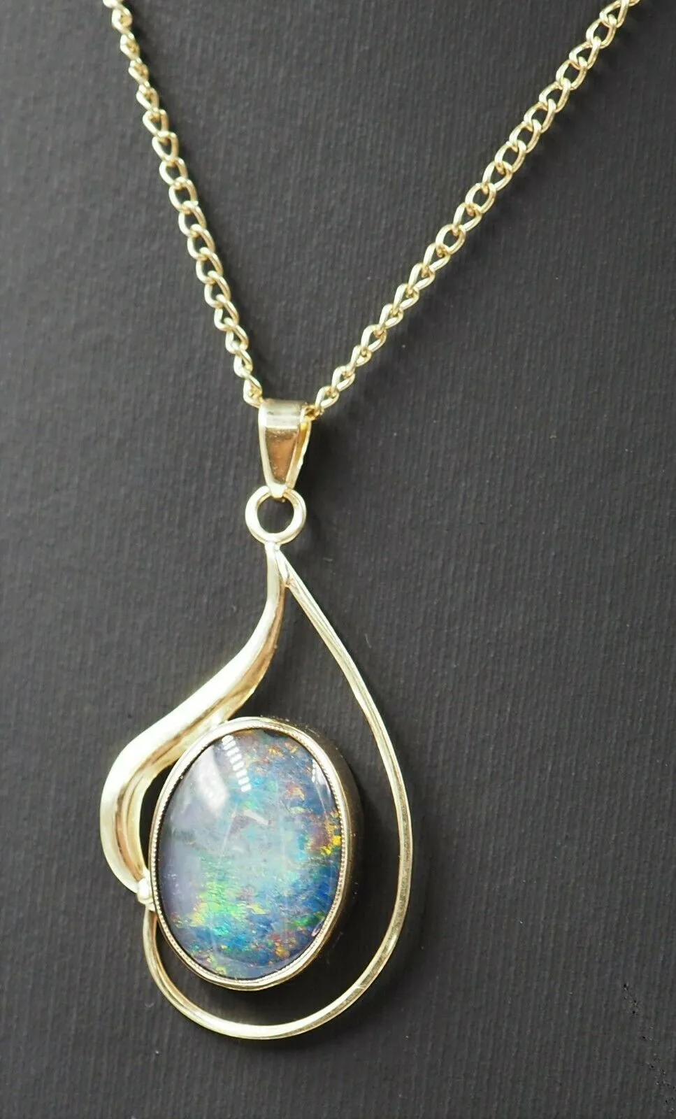 Opal Triplet 9ct Yellow Gold Pendant