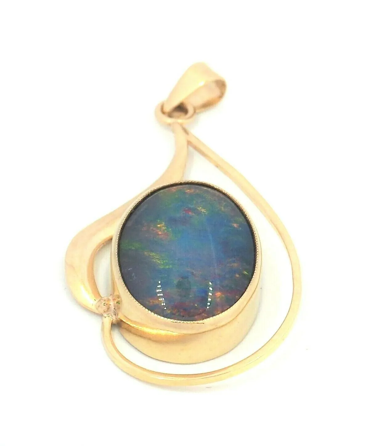 Opal Triplet 9ct Yellow Gold Pendant