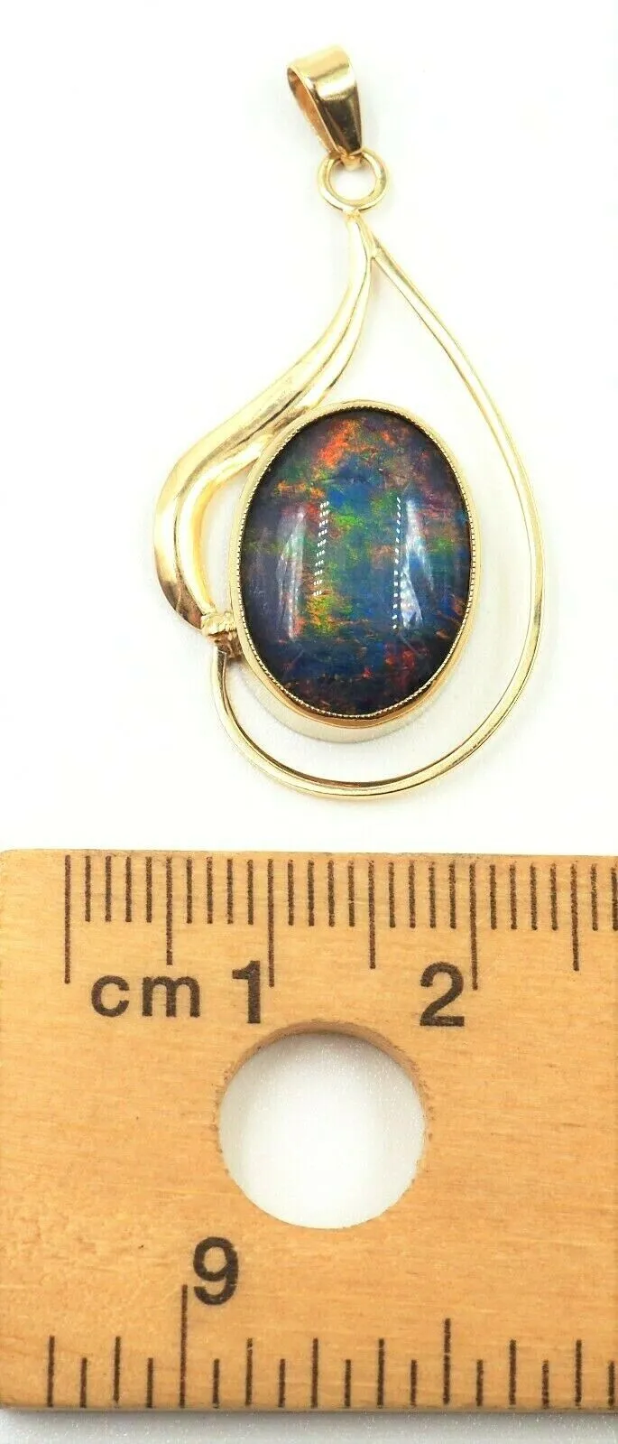 Opal Triplet 9ct Yellow Gold Pendant