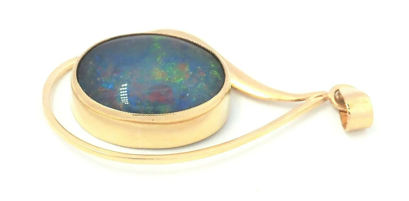 Opal Triplet 9ct Yellow Gold Pendant