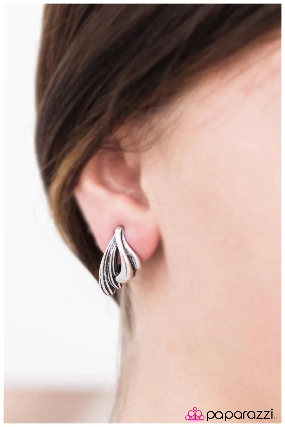 Paparazzi Earring ~ Bright and Breezy  - Silver