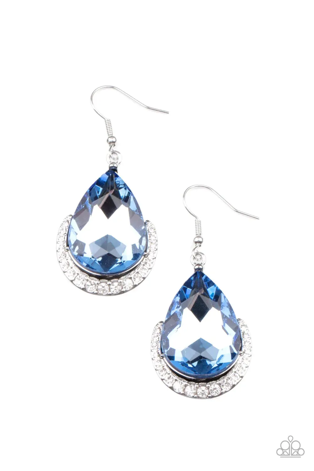 Paparazzi Earring ~ Mega Marvelous - Blue