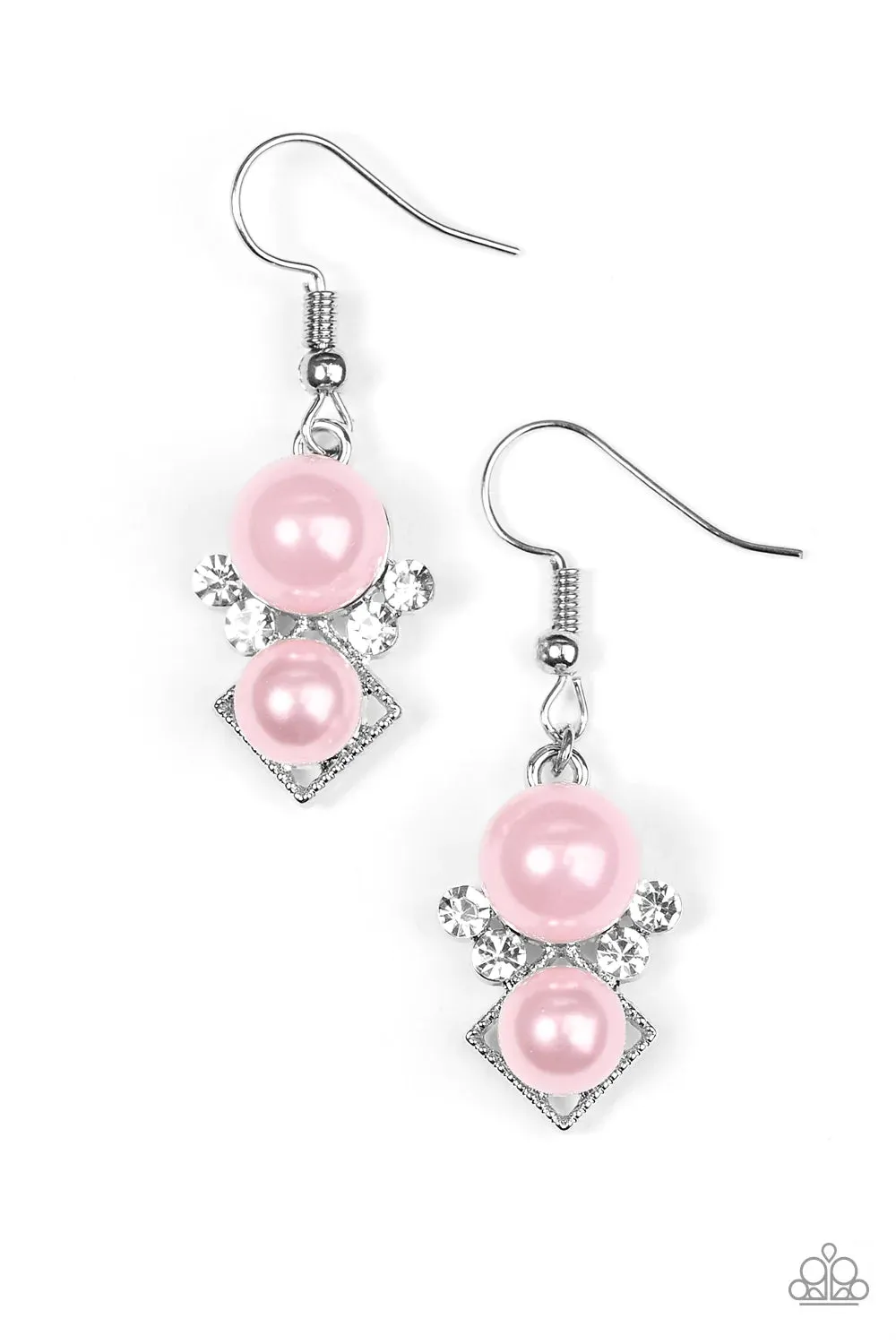 Paparazzi Earring ~ Mrs. Gatsby - Pink