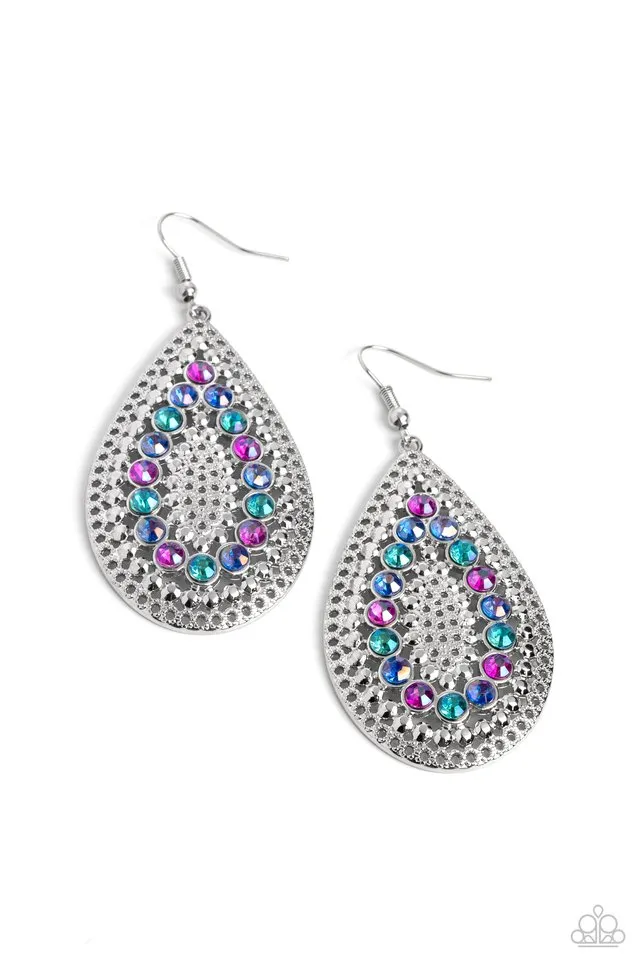 Paparazzi Earring ~ Spirited Socialite - Multi