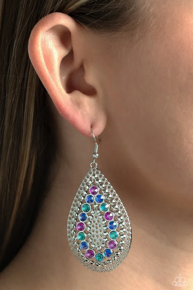 Paparazzi Earring ~ Spirited Socialite - Multi