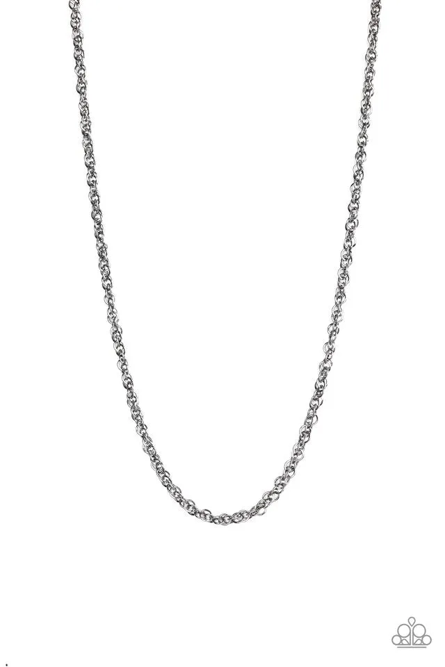 Paparazzi Necklace ~ Lightweight Division - Black