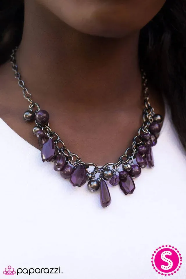 Paparazzi Necklace ~ Mardi Gras Gala - Purple