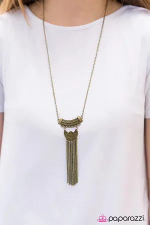 Paparazzi Necklace ~ Panama Princess - Brass