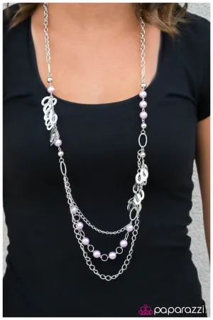 Paparazzi Necklace ~ Shake It Off - Purple