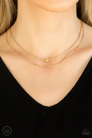 Paparazzi Necklace ~ Super Slim - Gold