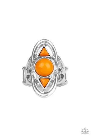 Paparazzi Ring ~ Aztec Adobe - Orange