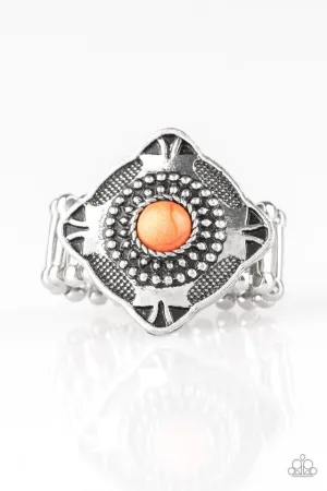 Paparazzi Ring ~ Four Corners Fashion - Orange