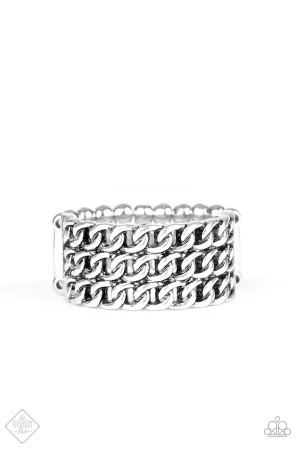 Paparazzi Ring ~ Metro Maker  - Silver