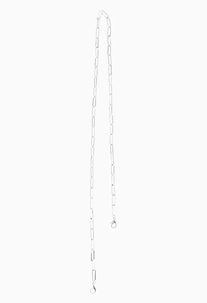 PAPERCLIP MASK CHAIN - SILVER