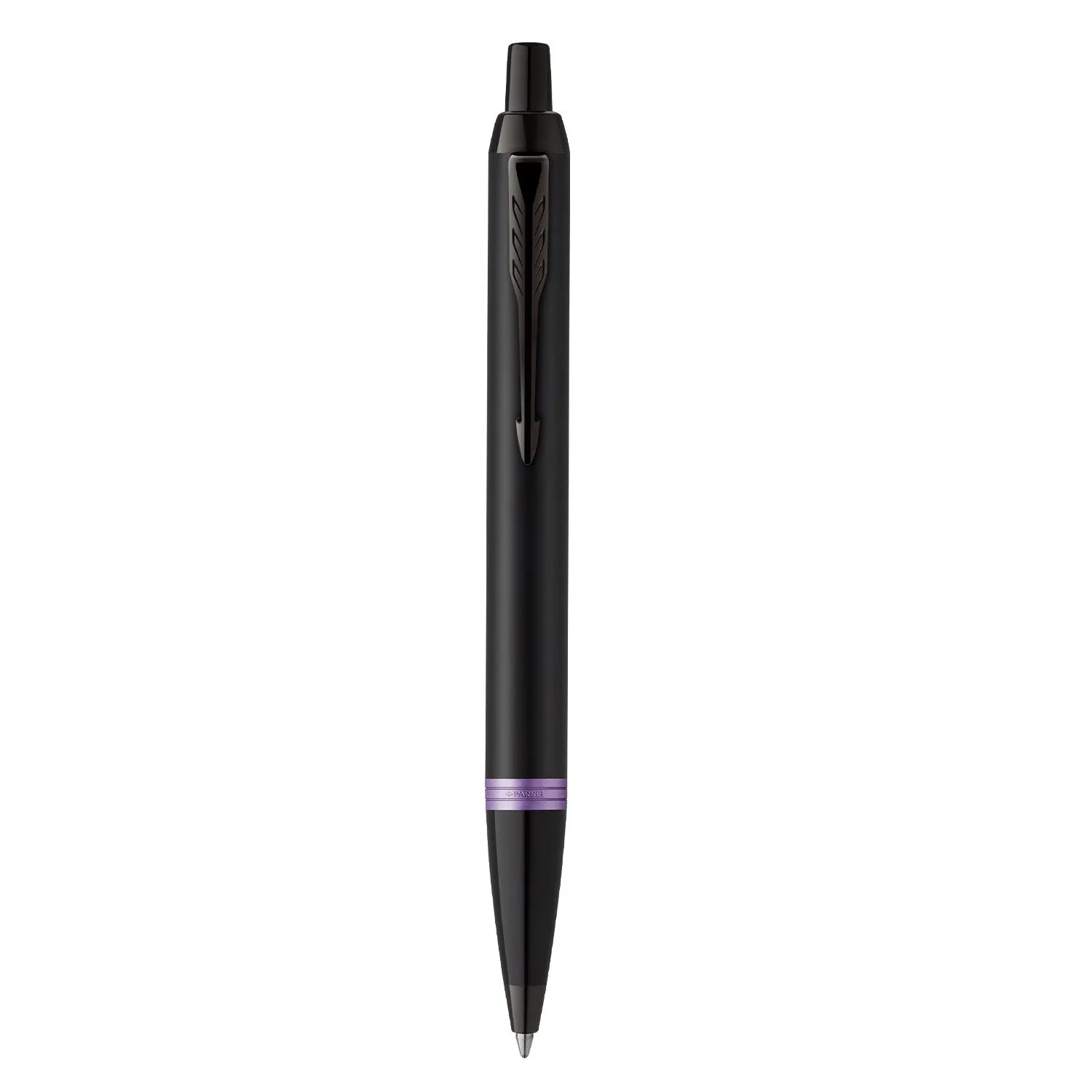 Parker IM Vibrant Rings Ball Pen - Amethyst Purple Black BT