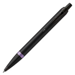 Parker IM Vibrant Rings Ball Pen - Amethyst Purple Black BT