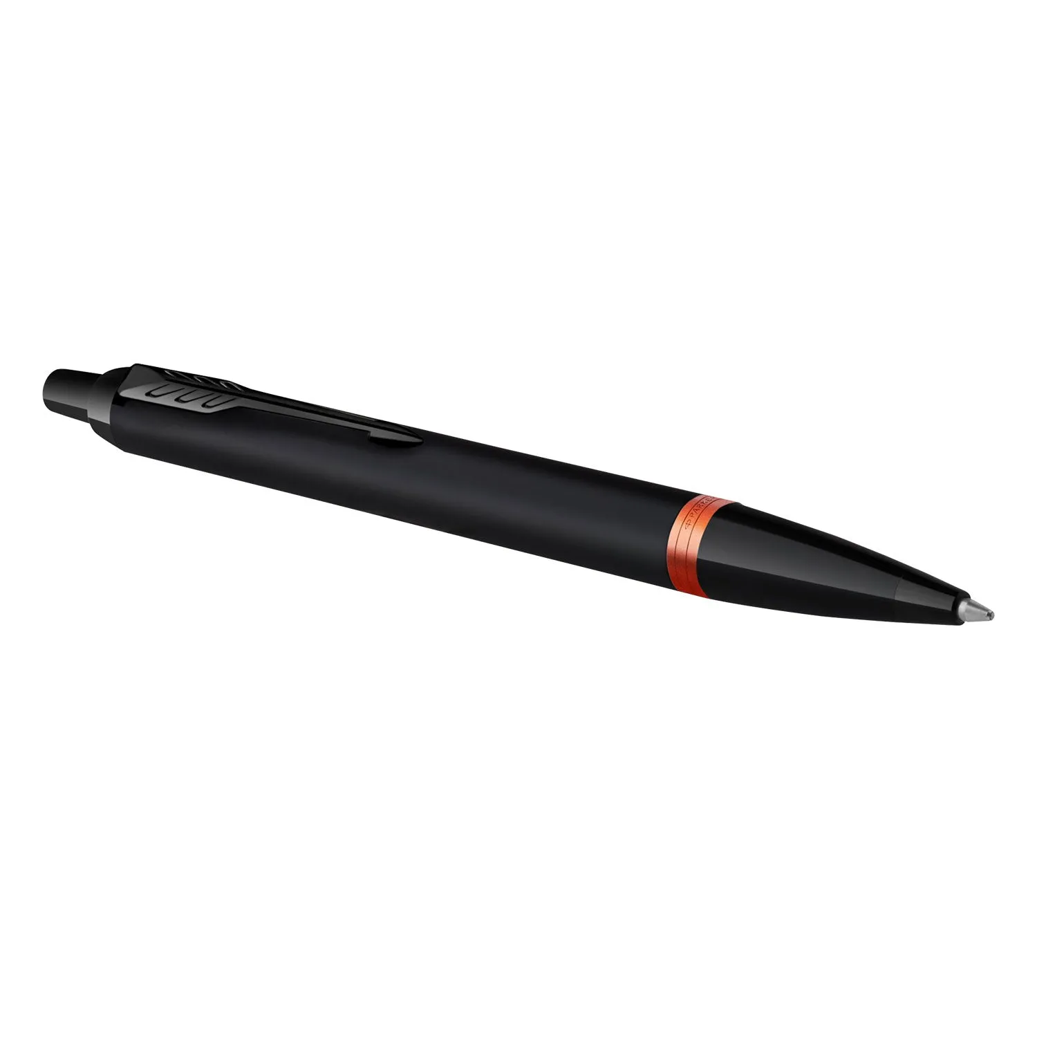 Parker IM Vibrant Rings Ball Pen - Flame Orange Black BT