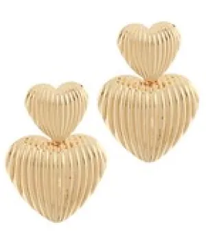 Patterned Heart Earrings