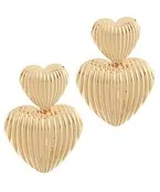 Patterned Heart Earrings