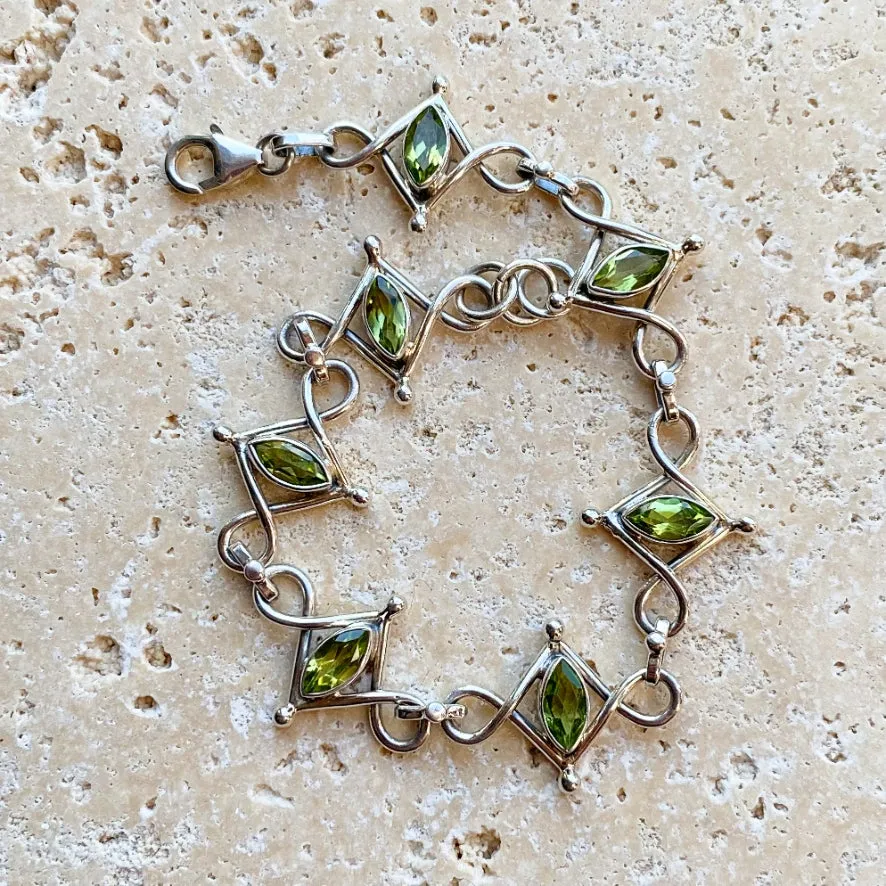 Peridot Marquise Bracelet - Arizona