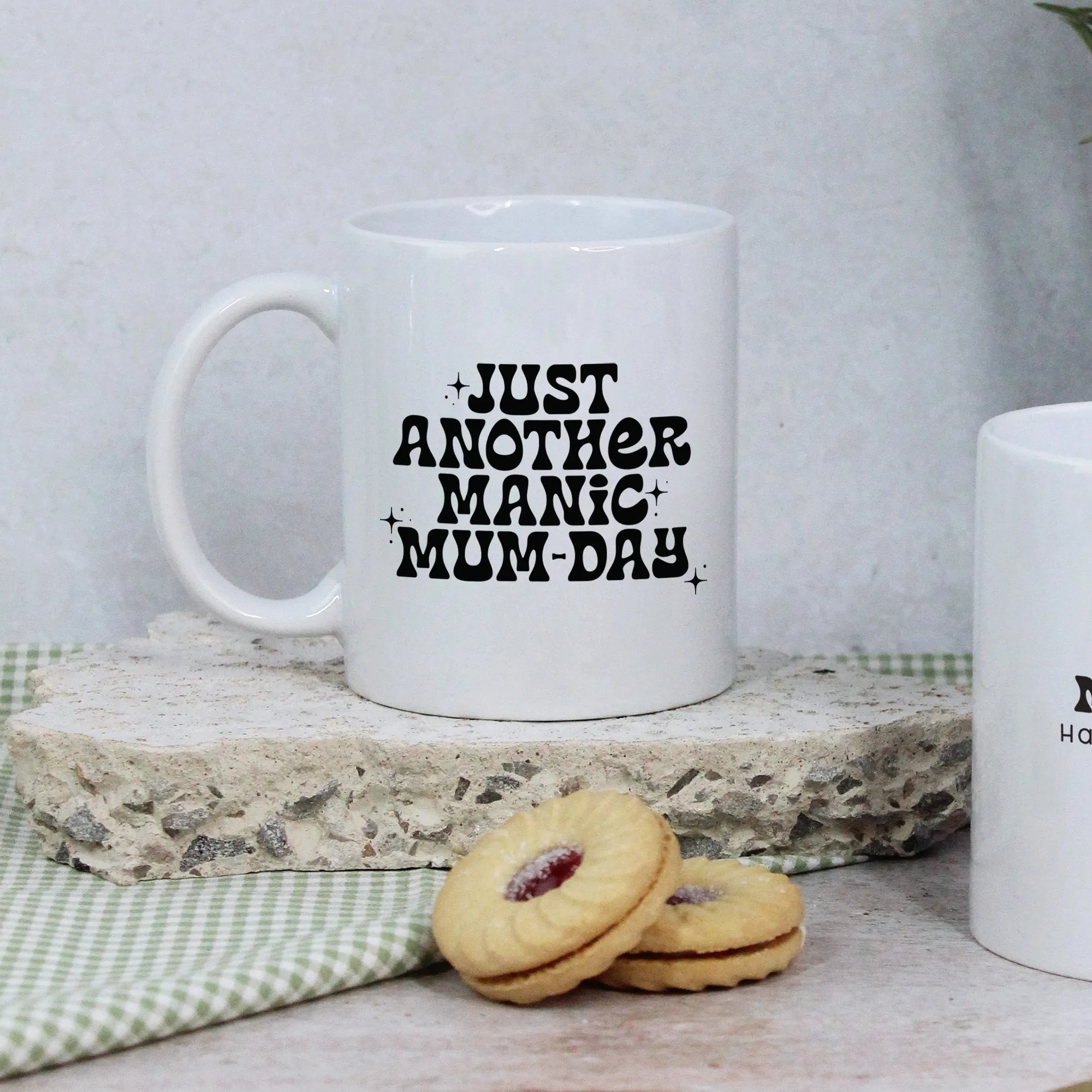 Personalised 'Just Another Manic Mum-Day' Mug & Coaster Option