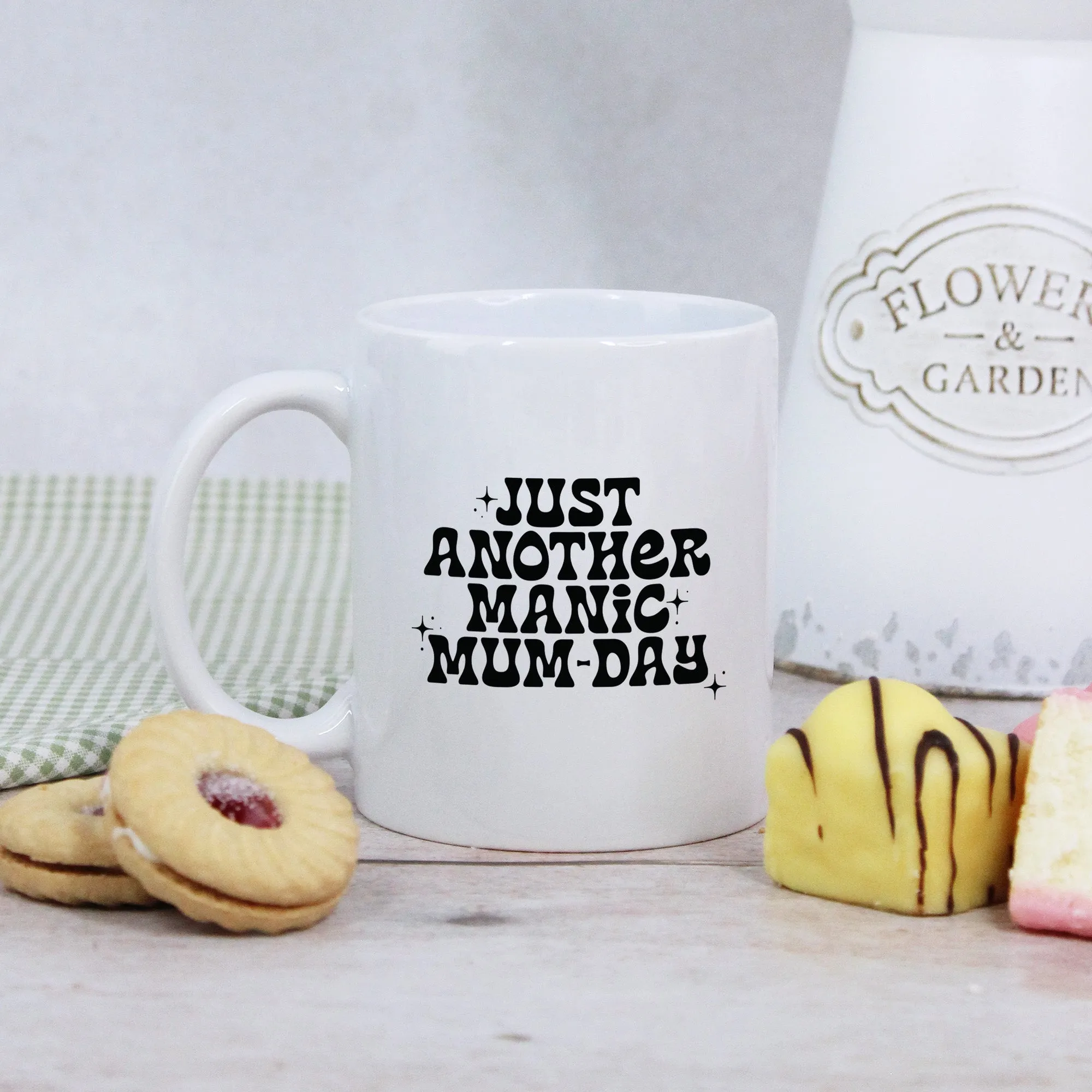 Personalised 'Just Another Manic Mum-Day' Mug & Coaster Option