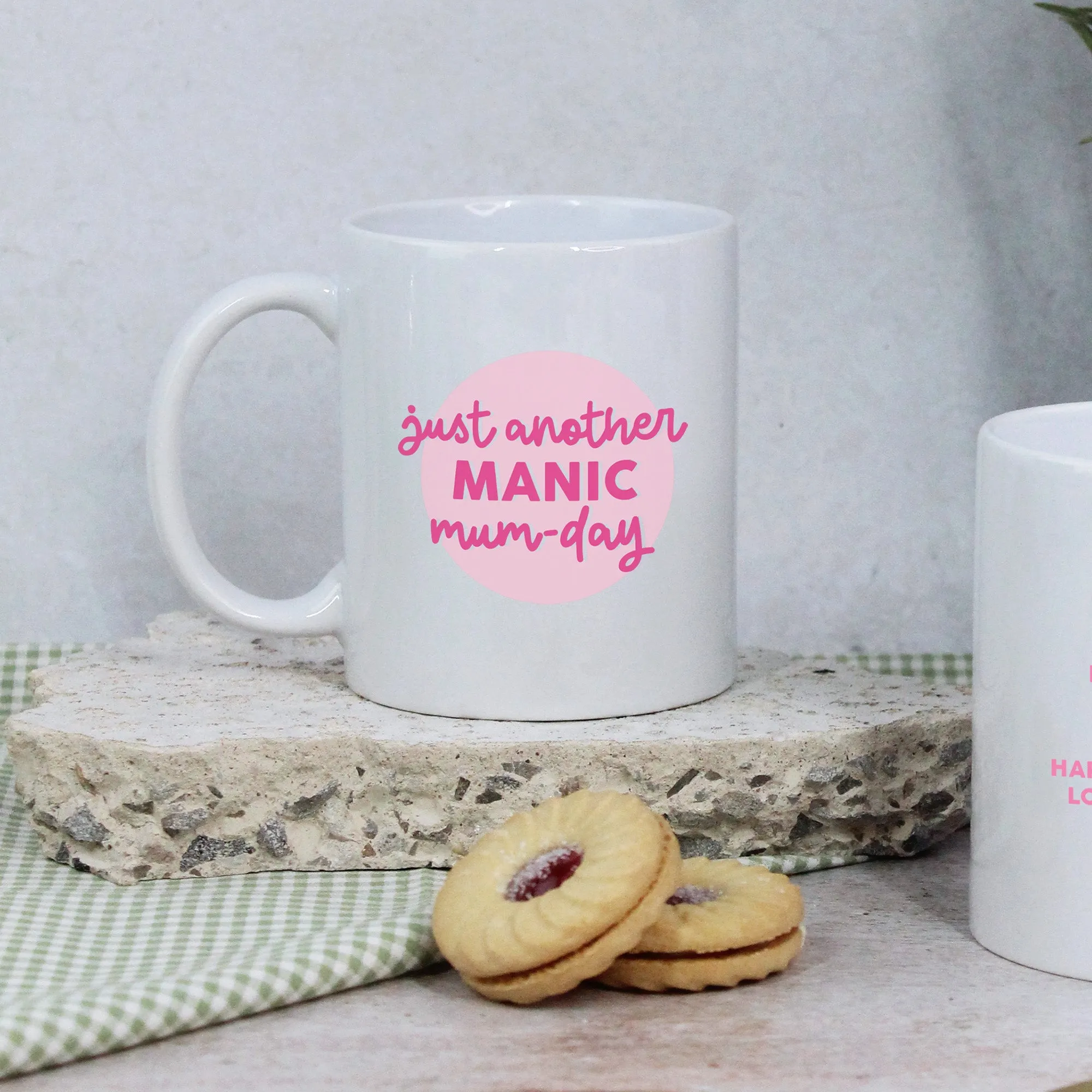 Personalised Manic Mum-Day Mug and Coaster Option