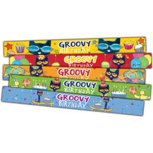 Pete the Cat Groovy Birthday Slap Bracelets