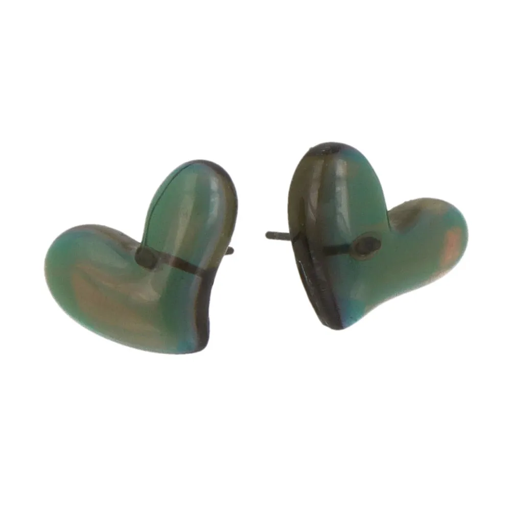 Puufy Ombre Heart Earrings