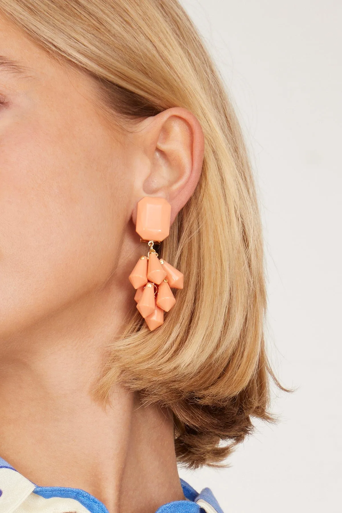 Rapallo Earring in Peach