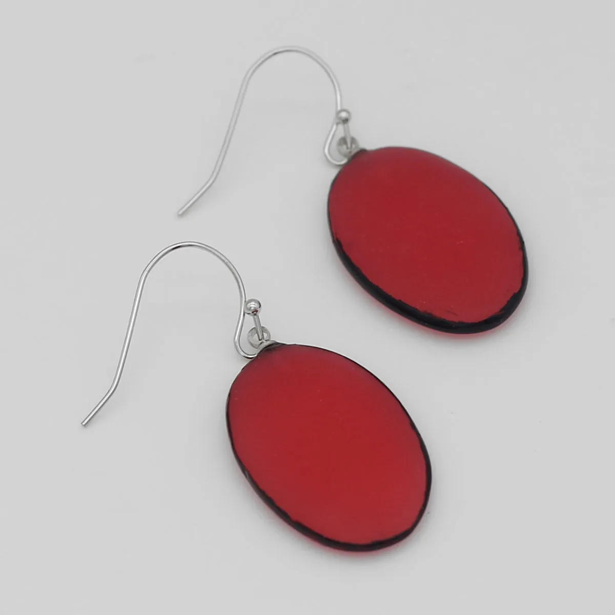 Red Hadley Drop Earrings