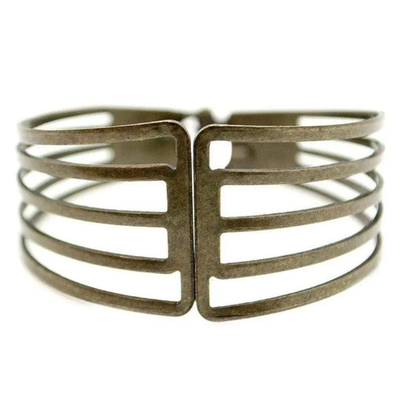 Risk Taker Brass Cuff Bracelet