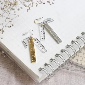 Ruler Drop Earrings